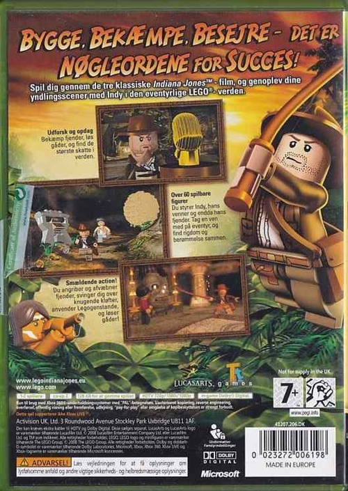 Lego Indiana Jones the Original Adventures - XBOX 360 (B Grade) (Genbrug)